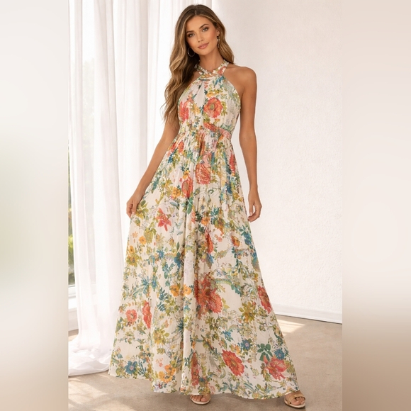 Lulus Dresses & Skirts - Lulu's Multicolor Floral Maxi Dress